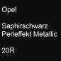 Preview: Opel, Saphirschwarz Perleffekt Metallic, 20R.